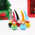 Customized Handmade Murano Lampwork Christmas Holiday Glass Gnome Santa Clause Home Decoration