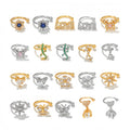 Dainty Crystal Flower Ear Cuff Earrings Cute Cubic Zirconia Cherry Blossom Cartilage Clip Trendy Non-Piercing Huggie Hoops New