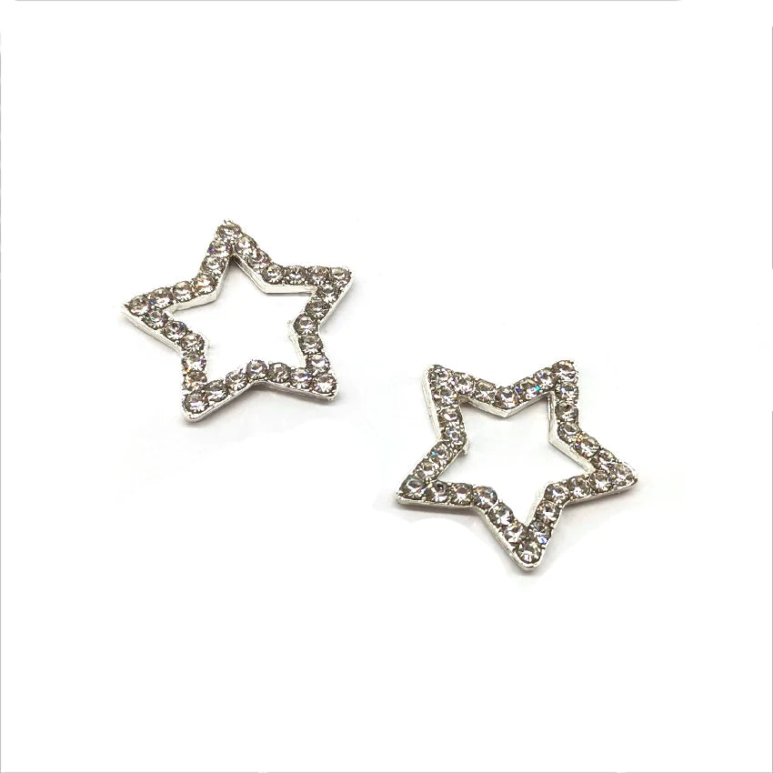 Custom Women's  Dress Design Buckle DIY Metal Buckle Small Star Rhinestone Buckles for Shoe/ Belt/scarf