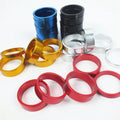 4pcs Aluminum Alloy Bike Headset Washer Mountain Bicycle Front Fork Spacer Stem Handlebar Spacers Ring Gasket MegaBDM