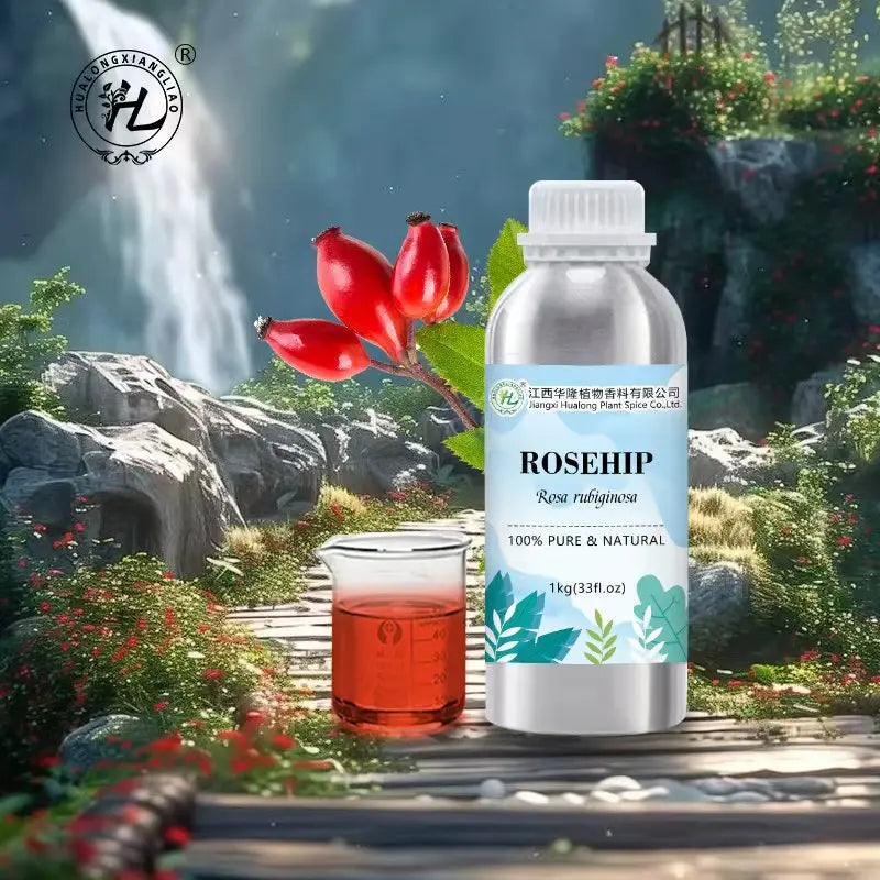 Chilean Rosehip (Rosa Rubiginosa Mosqueta) Seed Oil Organic for Face - 100% Pure Natural Cold Pressed Carrier Oil | Bulk 1kg