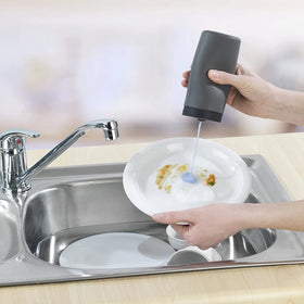 Dish Soap Dispenser Easy Squeeze Washing Refillable Dish Liquid and Hand Soap Kitchen and Bathroom Countertop Dispenser