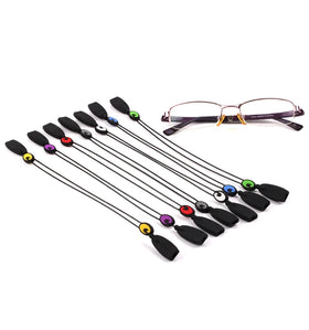 ONEQUAN Custom Logo Adjustable Sunglass Strap Holder Neck Chain Silicone