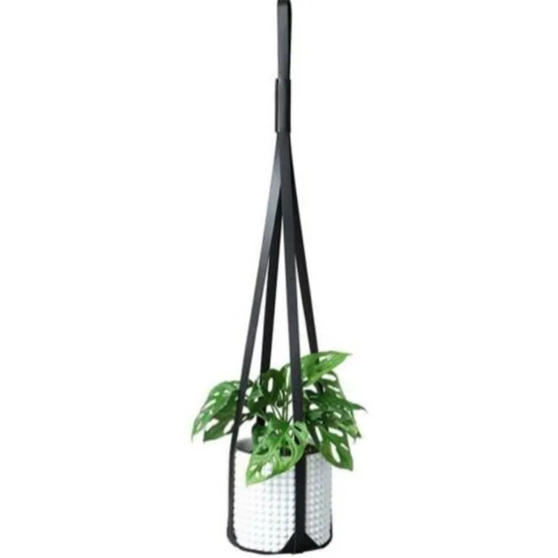 Wholesale PU Leather Plant Hanger Modern Hanging Planter Shelf for Indoor Plants and Succulents