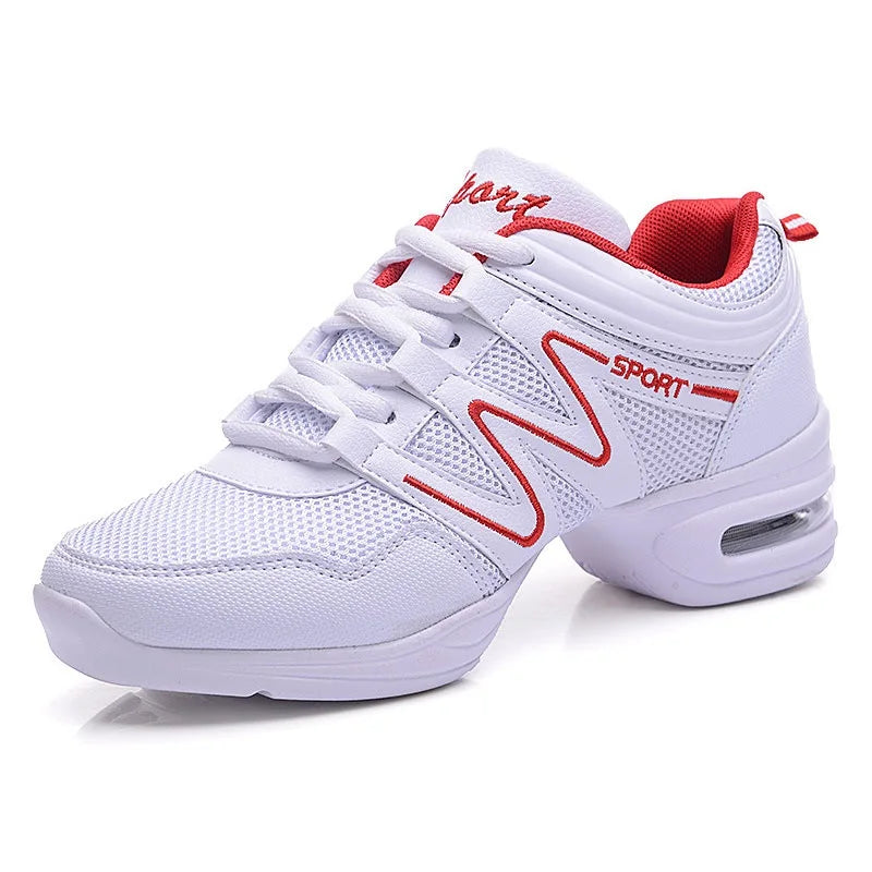 Modern Jazz Dance Shoes for Ladies Lightweight Breathable Bodybuilding Heightening Dance Shoes Wholesale