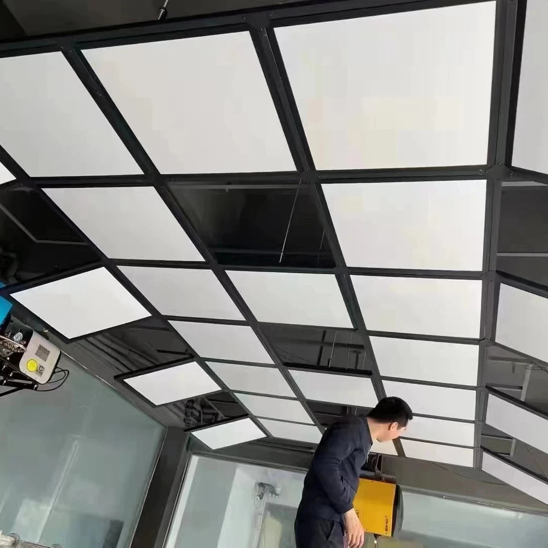 Deformable Led Garage Lights Honeycomb Auto Detailing Products Light Bar Hex Lighting for Car Wash Station Garage Ceiling Design