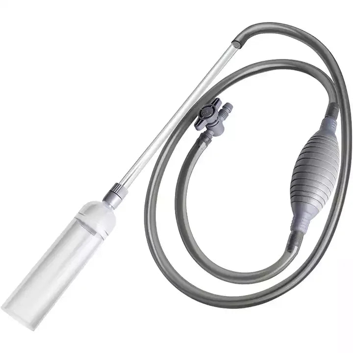 Aquarium Cylinder Plastic Eco-Friendly Siphon Vacuum Cleaner Fish Tank Water Changer Pump for Cleaning Gravel Sand