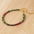 Go2boho Bohemian Dainty Women's Jewelry Minimalist Red Green Multi Design Handmade Gemstone Beaded Bracelets for 2024 New Gifts MegaBDM