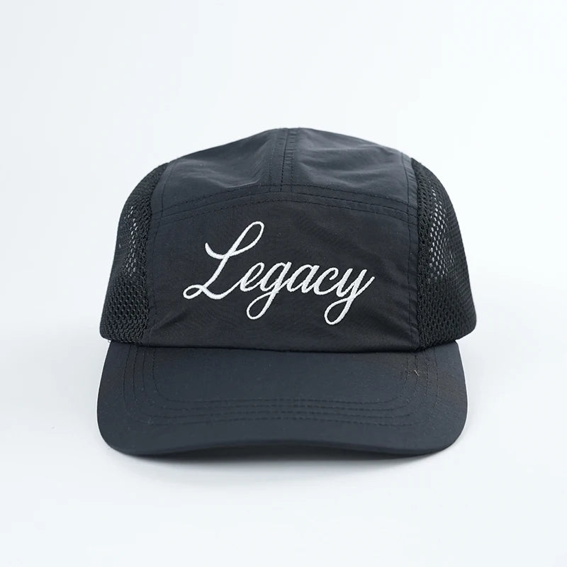 Wholesale Custom Sports Running Camp Hat Embroidery Logo Lightweight Camping Cap High Quality Oem 5 Panel Polyester Cap