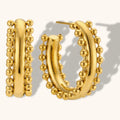 Dingran Stainless Steel Pvd Jewelry Waterproof Bohemia Earrings for Women and Children
