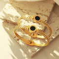 BASQUESUN Roman Numerals Round Plate Necklace Bracelet Roman Numeral Couple Gift Bracelet for Love