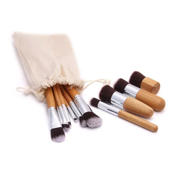 Hot Sale Makeup Brushes Set with case Private Label Pinceaux Maquillage Professionnel Cute Brush Makeup Hair Wood