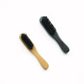 5.5" Luxury Eco-Friendly Brown Wooden Handle Shoe Hat Brush Squeegee Design 100% Soft Genuine Horse Hair Bristles Cleaning Lint