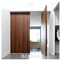 Modern Minimalist Frameless Double Interior Pivot Waterproof Mahogany Solid Wooden Invisible Hinge Villas MDF Plywood