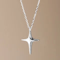 Minimalist Star Pendant 925 Sterling Silver Necklaces Fashion Jewelry for Women