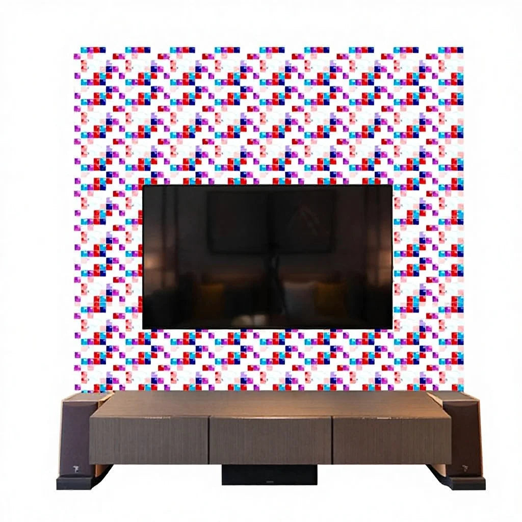 3D Self-Adhesive Heat Insulation Contemporary Living Room Decorative Wallpaper PP Material for Apartment Hotel Office Building