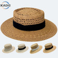 Hot Sales Custom Design Knitting Rope Summer Outdoor Camping Men's and Women's Top Hat Straw Hat