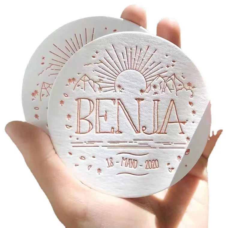 Custom Luxury Printing LOGO Creative Special Shape Die Cut Business Card Thank You Card for Small Business