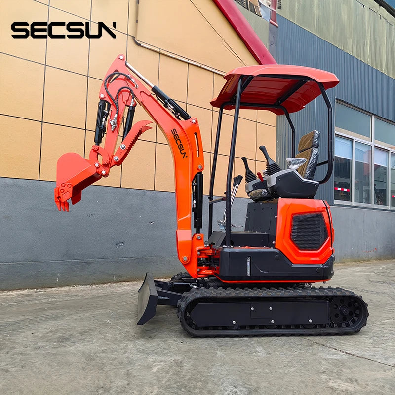SECSUN Factory Direct Daftar Harga Excavator Baru Machine Digger Mini 0.8t 1t 1.6t 1.8t 2t Excavator with Japanese Engine