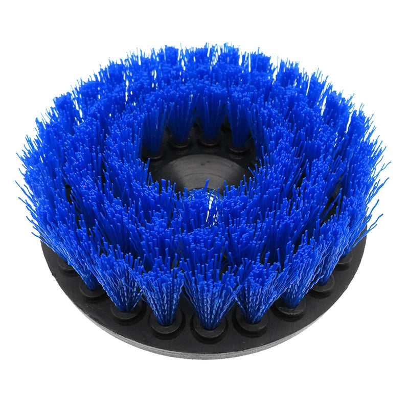 5Inch Blue Electric Cleaning Brushes Power Scrub Tool Drill Car Wash Brushes Attachment for Bathroom Kitchen Car Cleaning