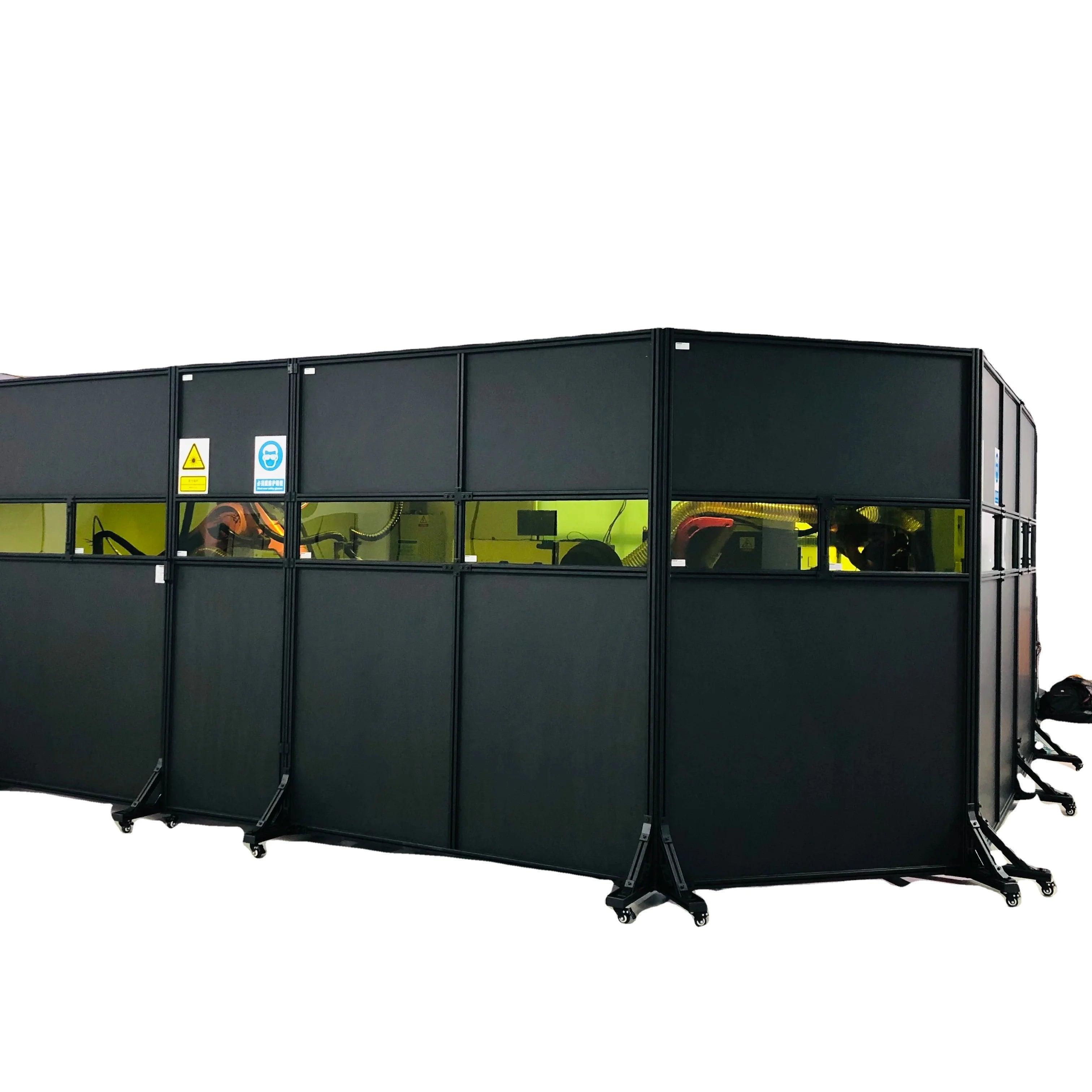 DMK Factory Price Laser Protective Screen Laser Safety Window Laser Safety Barrier Laser Enclosure Laser Safety Panel