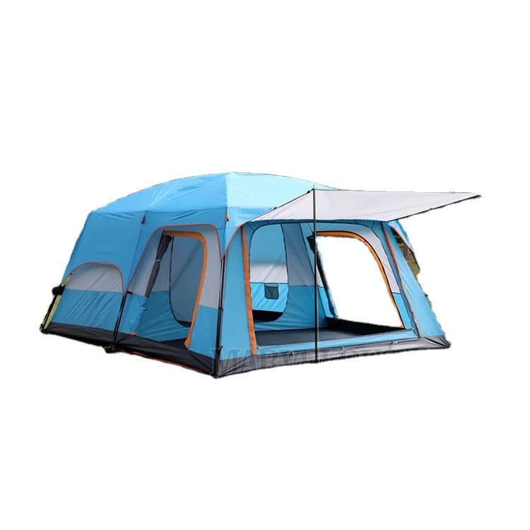Brand New China Factory Outdoor Big Tent Double Layer Waterproof Livingroom Camping Tent for 3-4 Persons