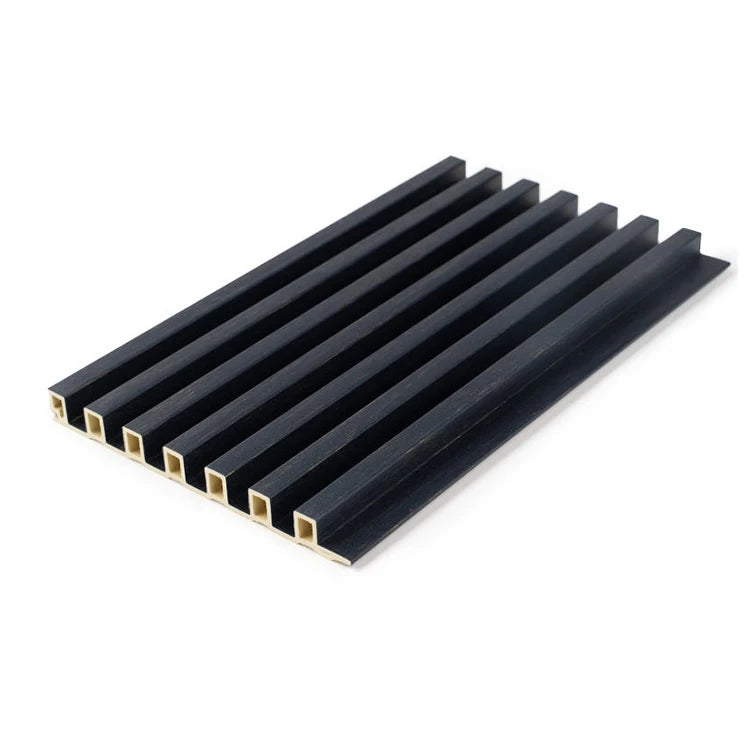 Yunjian Indoor Eco-Friendly Waterproof WPC Wall Panel Anti-Scratch Fluted Slat Wood Board Customizable Length Decorative Wall
