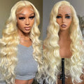 613 Wholesale Full Lace Frontal Wigs 30 Inch Long 613 Blonde Brazilian Human Hair Wig Transparent Lace Front Wig
