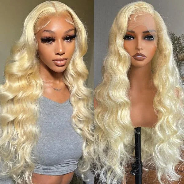 613 Wholesale Full Lace Frontal Wigs 30 Inch Long 613 Blonde Brazilian Human Hair Wig Transparent Lace Front Wig
