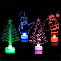 Epsilon Christmas Tree Hot Merry LED Color Changing Mini Christmas Xmas Tree Home Table Party Decor Charm