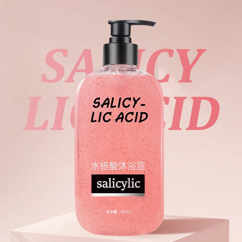 Natural Body Wash Moisturizer Whitening Remove Odor Salycidic Anti Acne Shower Gel Private Label