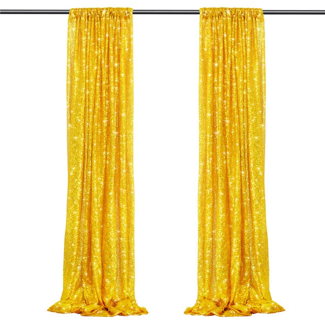 Xinlan New Wedding Drape Stage Party Supplies Birthday Event Wall Photo Booth Sequin Backdrop