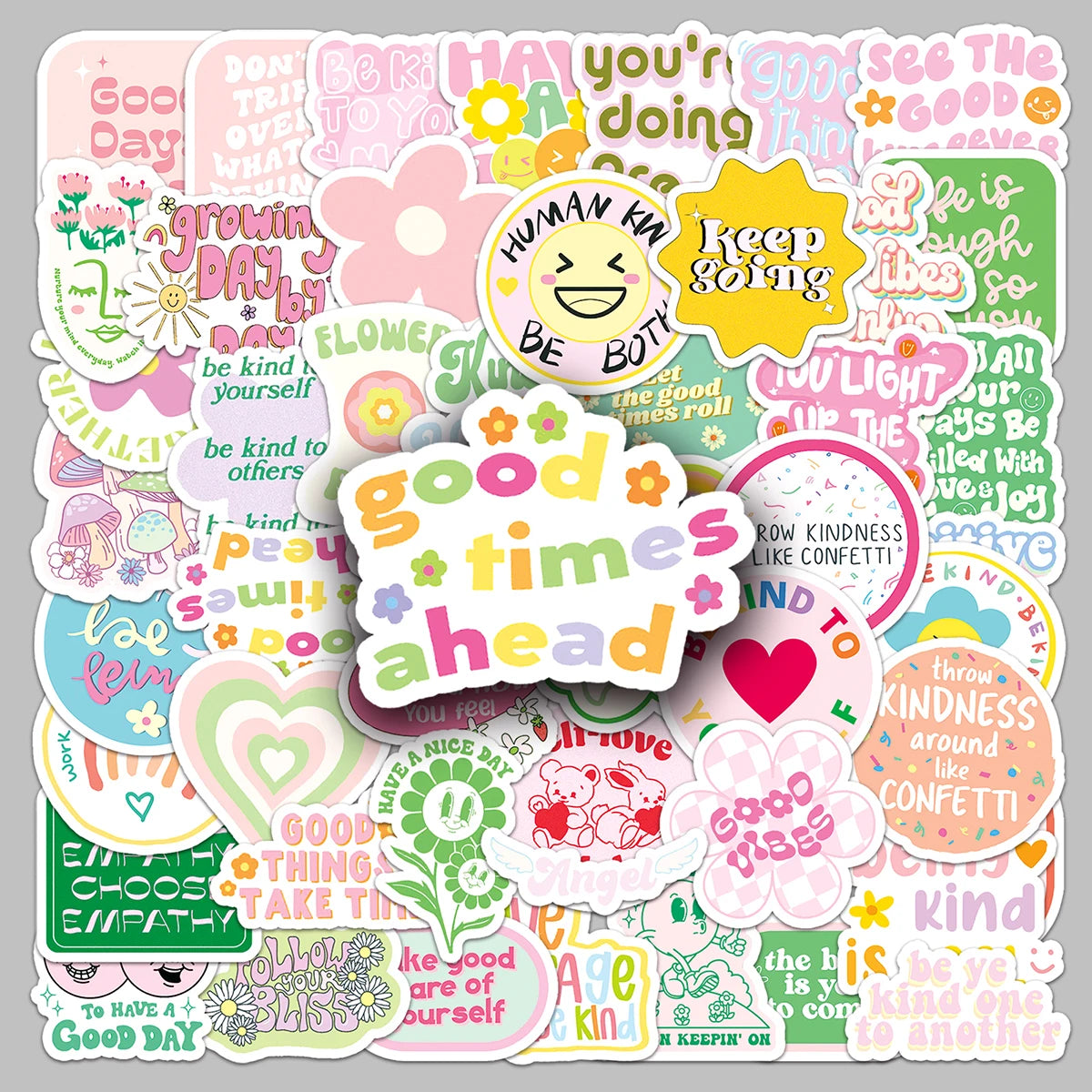 50PCS Factory Hot-selling Notebook Stickers Aesthetically Customized Inspirational Danish Fans Learn English Stickers