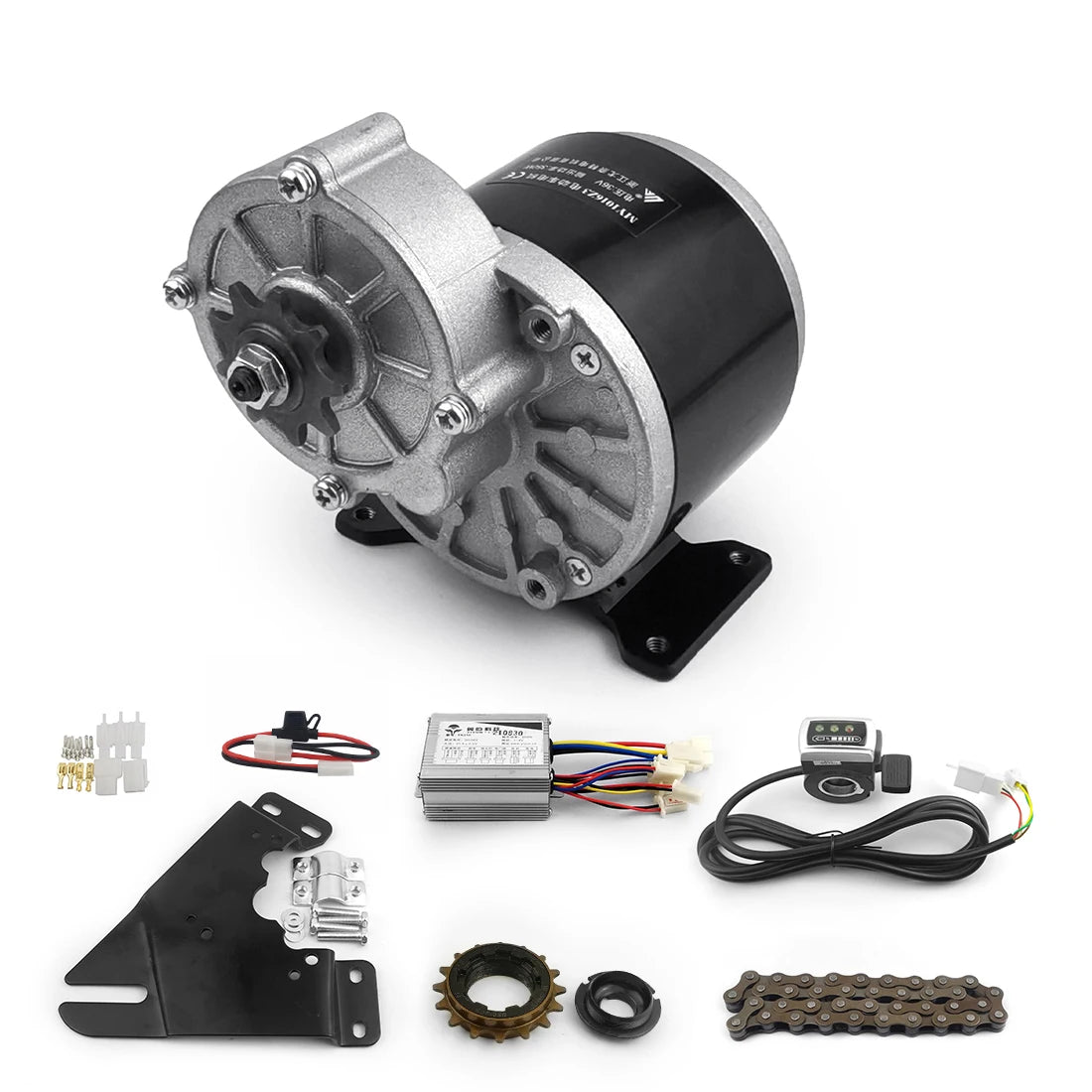 Powerful 350W 24v36v Low-speed Brush Motor Electric Bike Conversion Kit with Switch