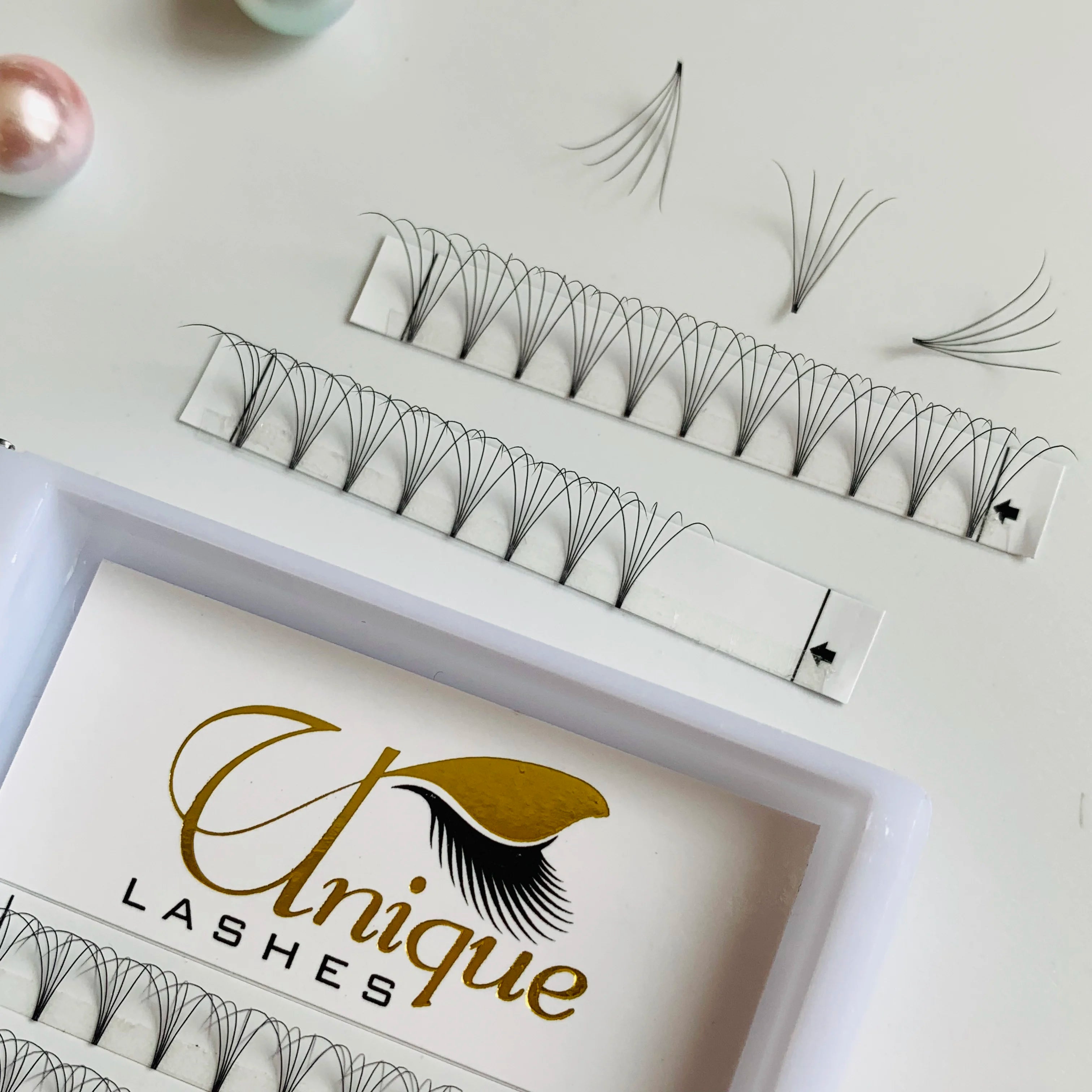 Russian volume eyelash extension 3d fan lashes ultra dark black premade fans eyelashes extensions
