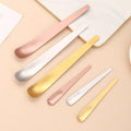 Kitchen Ice Cream Tools Rose Gold Metal Spoon Stainless Steel Ice Cream Scoop with Long Wide Thick Handle