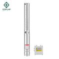 QQPUMP Bomba Sumergible 380V Three Phase Small Stainless Steel Submersible Deep Well Water Dc Pump