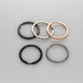 Black 30mm Metal Split Key Ring for Key Chain/1.18'' O-Ring Keychain/ Black Split Ring 30mm Jump Ring Double Loop Key Ring Charm
