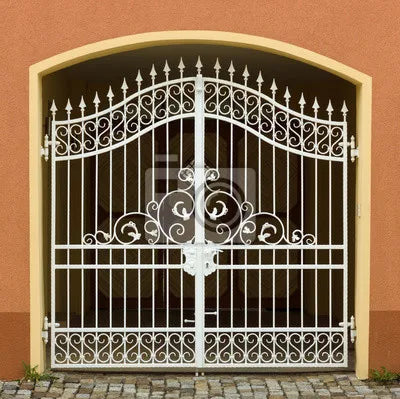 Custom Hand Forged Ornamental Wrought Main Driveway Used Iron Gates Pictures Powder Coated Courtyard