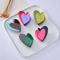2024 French Style Romantic Valentine's Day Hair Accessories Heart Shaped Eco-Friendly Acetic Claw Clip in Two Colors