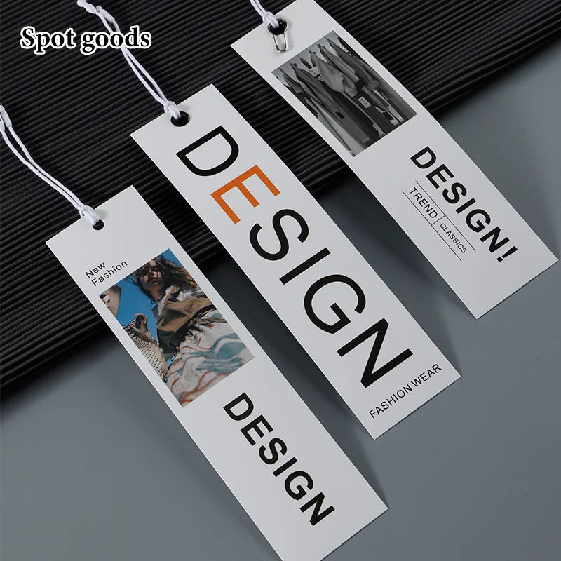 Hot Selling Luxury Printed Embossed Craft Custom Garment Hanging Label Clothing logo Hang Tag