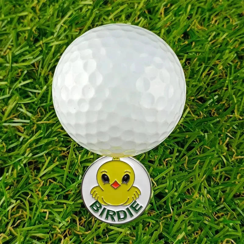 Birdie Magnetic Golf Ball Marker Iron Hat Clip Ball Position Divot Repair Tool Partner Accessories