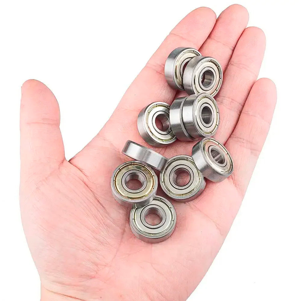 JINGYING 608ZZ Ball Bearing (0.8x2.2x0.7cm/0.31x0.87x0.28in) Stainless Steel Wheel Bearing Long Life High Speed for Roller