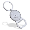 Sublimation Vintage Zinc Alloy Metal Silver 50 Years Perpetual Calendar Beer Bottle Opener Keychain