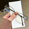 Cat Eye Anti Blue Light Glasses Women 2024 New Trendy Optical Prescription Eyeglasses Female
