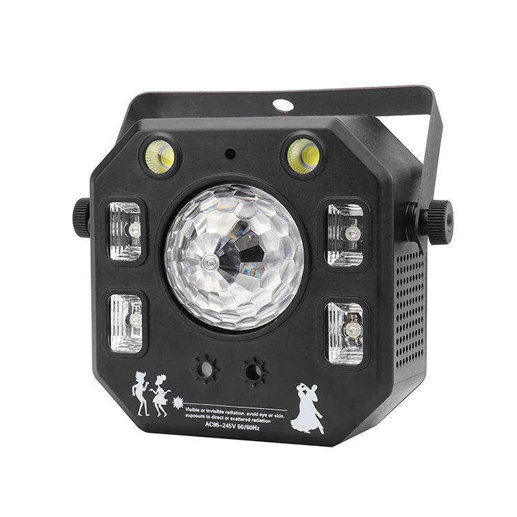 50W Spot Lighting Flash Laser Gobo Projector 4In1 Dmx Remote Control Led Stage Effect Lights