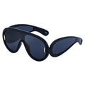 European and American Fashion One-piece Large Frame Men's and Women's Trendy Sports Cycling Windproof Sunglasses 3950