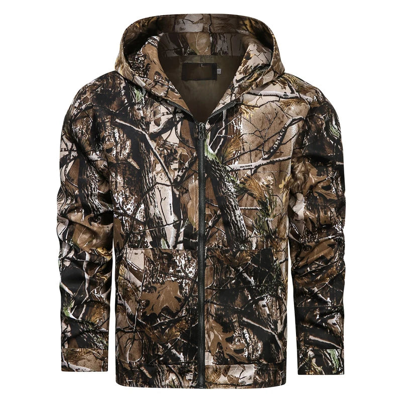 Waxed Hunting Jacket Camo Light Duck Orange Camouflage Clothing Adjustable Jackets