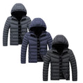 Fashion Classic Style Quilted Warmful  Inside Fleece Plussize Mens Hood Bubble Jackets