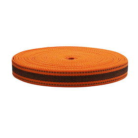 Reflective Orange Non slip Webbing Imitation Nylon 38mm Non-slip Polyester Webbing Anti-slip Straps Webbing for Dog Collars
